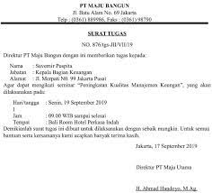 Contoh surat bentuk full block. 15 Contoh Surat Tugas Resmi Yang Baik Dan Terbaru 2021