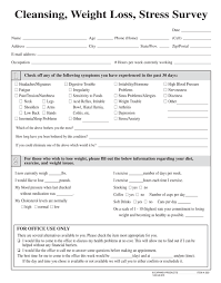 Cleansing Weight Loss Survey