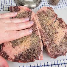 Top it with garlic herb butter for the perfect weeknight dinner. Air Fryer Rib Eye Steak With Blue Cheese Butter This Old Gal