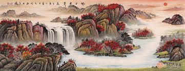 19.69 х 23.6 (50 cm x 60 cm). Auspicious Landscape Paintings With Hidden Feng Shui Hung In The Living Room Good Luck Daydaynews