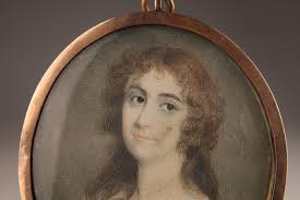 Sold at Auction: Antique 14K Gold Georgian Miniature Portrait Lady