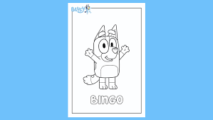 Print your very own colouring sheet of bluey's sister, bingo, at home. Print Your Own Colouring Sheet Of Bluey S Sister Bingo