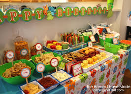 Kids Birthday Party At Home Ideas Yesterday Was My Son S Monster Themed First Birthday Party For This Past 6 Weeks Preparing Fo Kids Birthday Party Food Birthday Party Food Monster Party Food