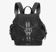 Black Black Small Bucky Nylon Backpack | GANNI IT