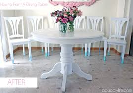 how to paint a dining room table