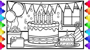 Free for commercial use no attribution required high quality images. Learn How To Draw A Happy Birthday Party Cake Balloons And Present Happy Birthday Youtube