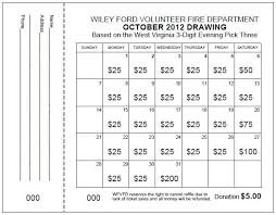 Large Calendar Raffle Ticket Raffle Tickets Raffle Tickets Template Raffle