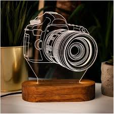 Give Light As A Birthday Gift To Your Friend Acrylic Night Etsy Night Light Led Night Light Led Desk Lamp