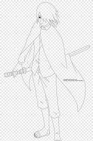 Ya salah satu anime kartun terbaik yang berasal dari negeri sakura jepang, tokoh. Sasuke Uchiha Line Art Drawing Uchiha Clan Sketch Naruto Angle White Png Pngegg