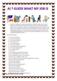 Jobs Related Activities English Lessons Worksheets Learn English