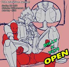 Zedruux Andras 👿💪 on X: 🔞NSFW YCH Animation auction OPEN! Loop  Animation 1 slot only Give the feeling of a good cock to this handsome  cyborg Billy from Zenless Zone Zero! Starting