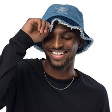 DISCIPLES Distressed Denim Bucket Hat