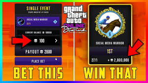Gta 5 Online The Diamond Casino Dlc Update Money Glitch Horse Racing Minimum Bet With Max Payout