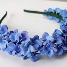 Hydrangea Headband Flower Headband Flower Touch Hydrangea Hair Flower Hair Flower Crown Polymer Clay Fl Polymer Clay Flowers Flowers In Hair Flower Crown