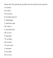 See full list on grovida.us This Is The Average Plants Per Person I Found On Another Website Theoretically This Is How Many Plants You Should Plan Fresh Vegetables Unique Gardens Plants
