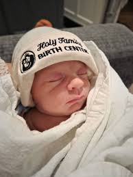 This precious boy is Wilder Clay! He was born weighing 6 pounds 5 ounces at  Holy Family Birth Center