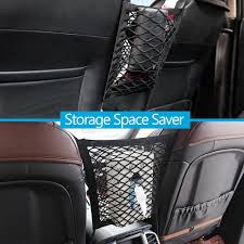 Pack Of 2 Dog Barrier Car Seat Net Universal Dual Layer Stretchable Mesh Organizer With Reinforced Hooks Keep Your Children An Dog Barrier Car Seats Pet Safe