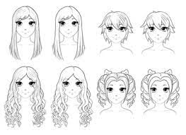Learn how to draw anime easy pictures using these outlines or print just for coloring. How To Draw Anime Hair