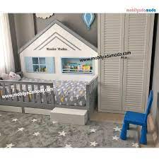 mobilyadamoda arkasi catili montessori karyola karyola montessori bebek