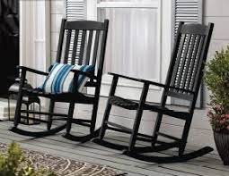 Mainstays Outdoor Wood Porch Rocking Chair Black Color Walmart Com Rocking Chair Porch Front Porch Chairs Rocking Chair Front Porch
