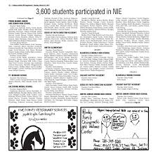 Newspaper in Education Student Supplement 2015 by Indiana Gazette INC -  Issuu