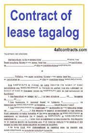 House rental agreement template represents the legal agreement which is entered between the house owner and the tenant before providing a points such as the terms and conditions, house details, rental details etc are already mentioned whereas the names, addresses, contact numbers etc. Contract Of Lease Tagalog In Doc Lease Agreement Free Printable Rental Agreement Templates Tagalog