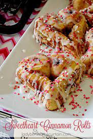 sweetheart cinnamon rolls sweetheart cinnamon rolls valentines food valentines day treats