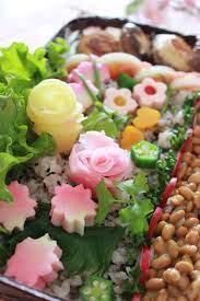 春のお花畑 かごべんとう ランチ おべんとう 食べ物のアイデア