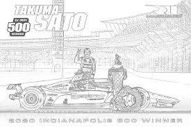 Race car coloring pages are an excellent way to introduce them to world of cars and racing through an educative learning experience. Rahal Coloring Sheets Rahal Letterman Lanigan