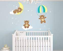 Teddy Bears Theme Wall Decal Bear Room Decor Nursery Room Wall Decal Bear Wall Decal Vinyl Decoracao De Parede Quarto De Bb Decoracao De Quarto