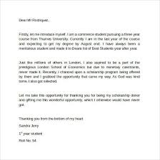 Don't show overconfidence in receiving the scholarship. Student Scholarship Thank You Letter Schoolarship