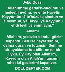 uyku duasi oku rahat uyu dualar uyku okuma