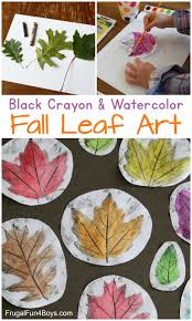 Gorgeous Black Crayon And Watercolor Fall Leaf Art Frugal Fun For Boys And Girls Autumn Leaves Art Fall Arts And Crafts Fall Art Projects
