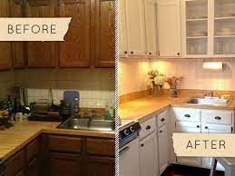 An $80 rental kitchen makeover. Before After A Drab Kitchen Gets A One Day Makeover Design Sponge
