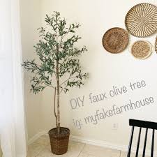Diy Faux Olive Tree Faux Olive Tree Olive Tree Diy