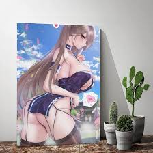 Amazon.com: Cartoonist Azur Lane Asymmetric Hair Theme Big Tits Brunette  Ass Collar Anthropomorphic Race Queen Solo Bottom Fanart Room Aesthetics  Posters Canvas Posters Bedroom Decoration Sports Office Decoration: Posters  & Prints