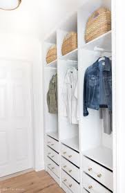 The open wardrobe plan ikea stolmen with the mirror though. Create A Coat Closet Using Ikea Wardrobes Driven By Decor