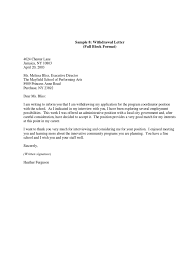Allan richmond 22 government avenue, san francisco sample 2: Withdrawal Letter