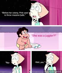 Steven Universe Peace And Love On The Planet Earth Lyrics Steven Universe Diamond Days Familiar Pink Diamond Was A Juggler Threw Parties Probab Steven Universe Funny Steven Universe Theories Steven Universe Comic