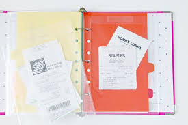 Last Week I Mentioned That I Spotted The Prettiest Blush Mini Binder At The Container Store I Als Receipt Organization Coupon Binder Organization Mini Binder