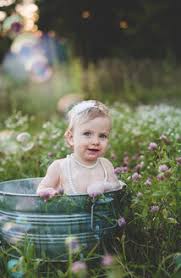 Get it as soon as wed, jul 7. Portrait Of Baby Girl Bathing In A Tin Bathtub In A Wild Flower Meadow Stockphoto