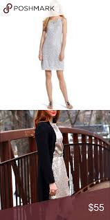 Host Pick Whbm Silver Sequin Dress The Perfect Sequin Dress By White House Black Market The Color Is Pretty And Neutral And Can Be My Posh Picks Silve