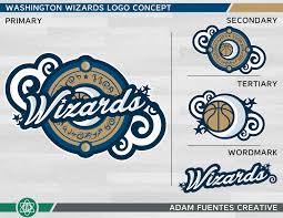 The washington wizards introduced a new logo in the 2014/15 season, and it was effective immediately. Washington Wizards Logo Set By Adam Fuentes Infinnivation