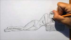 How To Draw A Female Figure: Laying On Floor Pose - Liron Yanconsky
