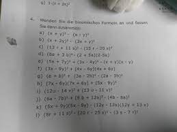Auf diesen seiten findest du kostenlose mathe abituraufgaben sowie ausführliche lösungen und videolösungen. Ich Brauche Hilfe Bei Diesen Aufgaben Bzgl Algebra Mathematik Binomische Formeln