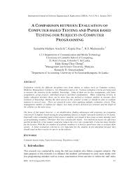 (2 days ago) diploma in advanced english for administration and academic purposes (dae) diploma in english for teachers of english (dete) diploma in english for english medium instruction teachers (deemit). Pdf A Comparison Between Evaluation Of Computer Based Testing And Paper Based Testing For Subjects In Computer Programming