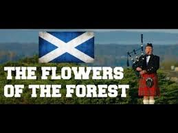 With the brilliant blue and rich red hues of the flowers juxtaposing the cerulean lake. Scottish Bagpipes The Flowers Of The Forest Youtube