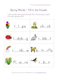Develop reading and writing skills online. Printable Spring Missing Letters Worksheet All Kids Network