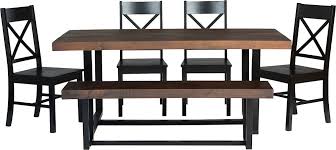 Afastores.com has been visited by 10k+ users in the past month Walker Edison Rectangular Farmhouse Wood Dining Table Set Of 6 Mahogany Black Bb72dstrmbl 6 Best Buy