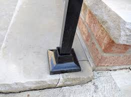 Our handrail kits are made of heavy duty materials such as galvanised steel or aluminium, making them reviews. How Can I Secure A Loose Iron Railing On A Concrete Step Home Improvement Stack Exchange